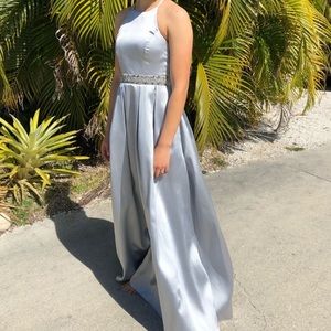 Say yes to the prom silver/gray dress